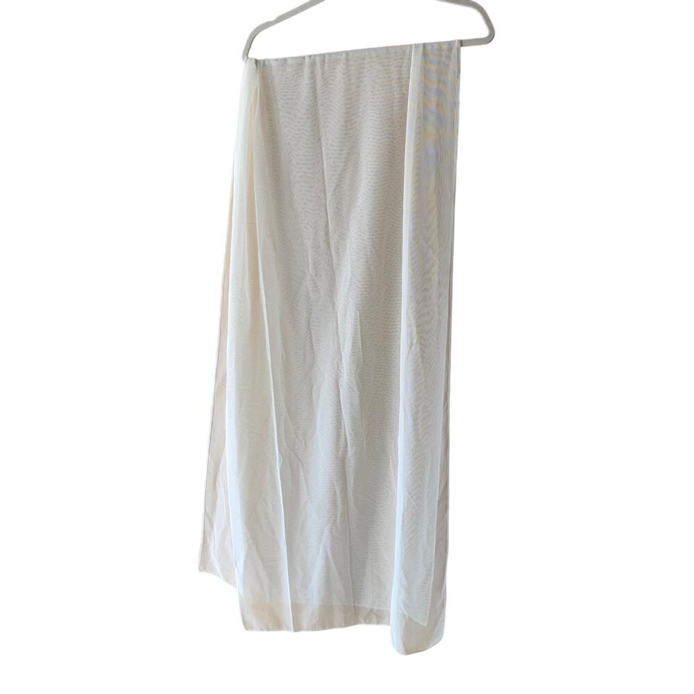 Tadashi Vintage Women Scarf One Size White Mesh Knit Casual